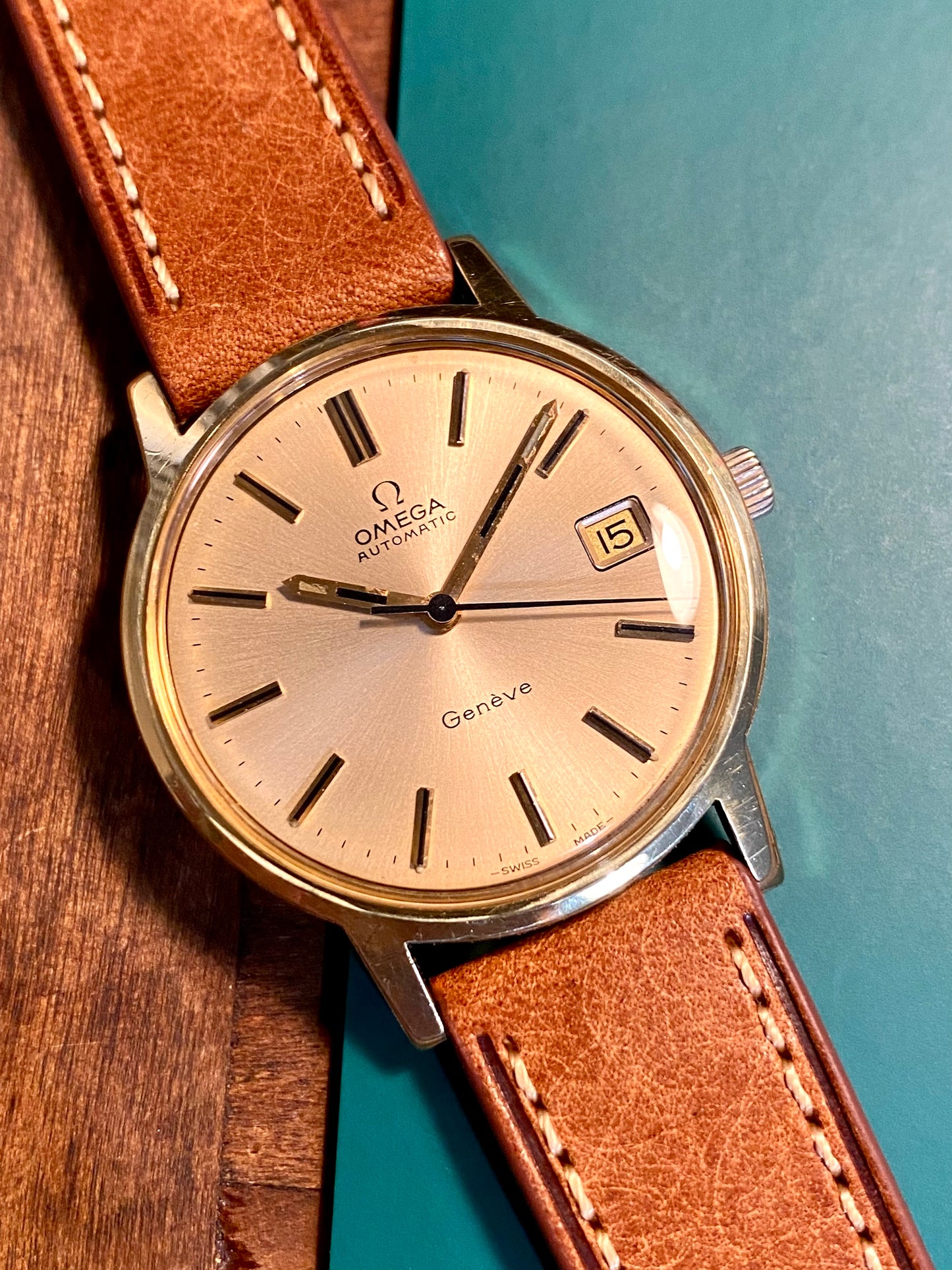 Omega Genève Automatic Cal.1012 Montre Vintage Mécanique Réf.166.0163 - 1972