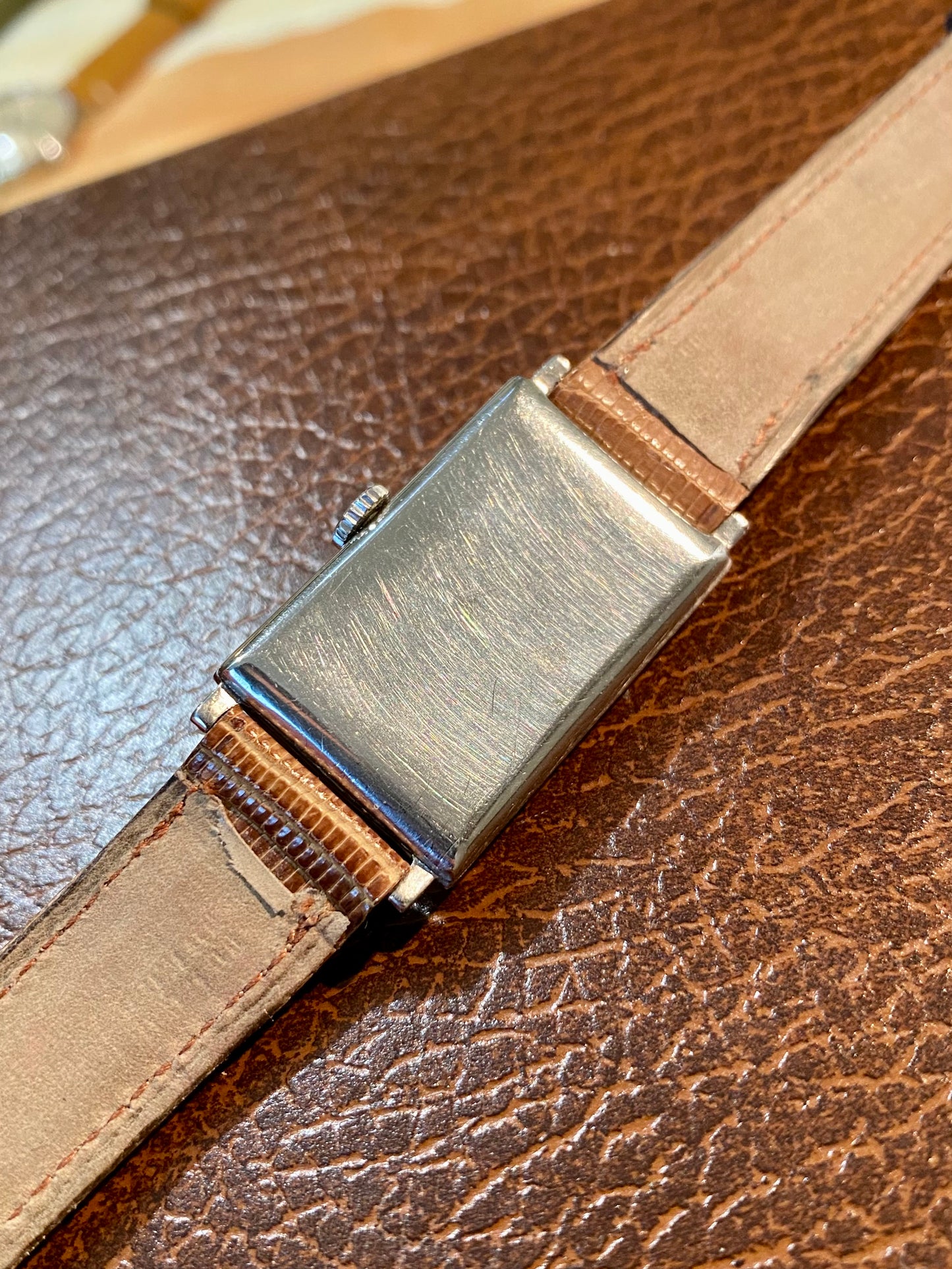 Omega T17 Montre Vintage Mécanique Rectangle 1936