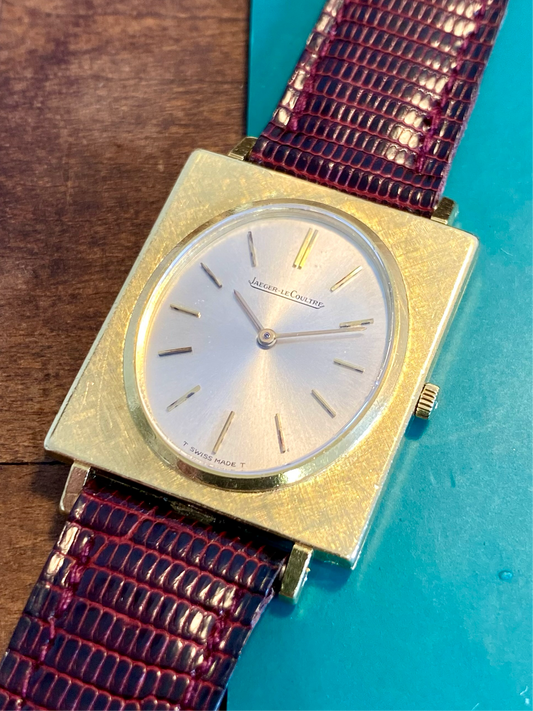 Jaeger-LeCoultre Montre Vintage 18k Or Jaune 750/1000 P838 Mécanique Rectangle 1960