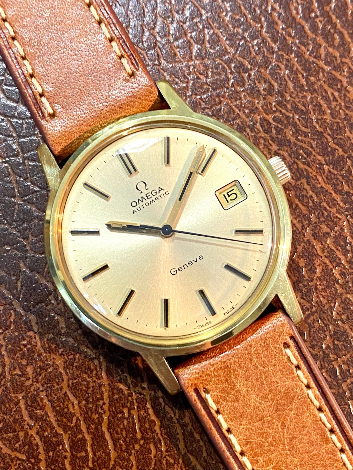 Omega Genève Automatic Cal.1012 Montre Vintage Mécanique Réf.166.0163 - 1972