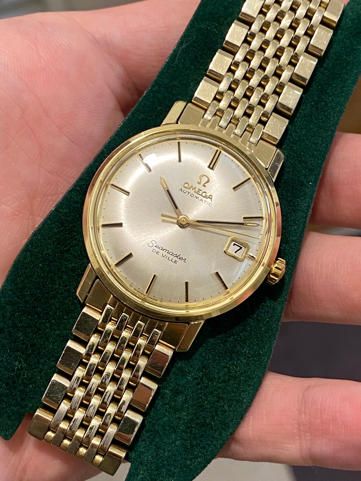 Omega Seamaster DeVille Automatic Cal.565 Montre Vintage + Bracelet Omega Plaqué Or 1967