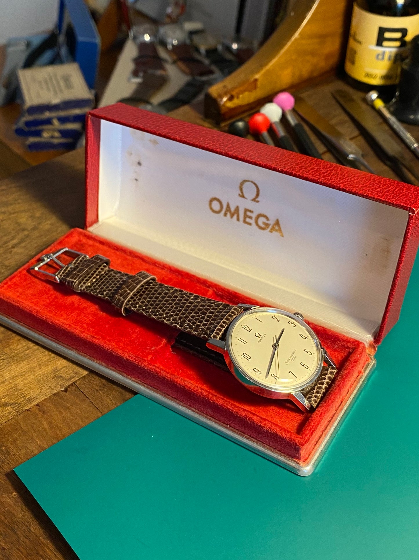 Omega Seamaster 600 Réf. 135.011 Cal.601 Montre Vintage Mécanique 1965 + Boîte d’origine & Boucle