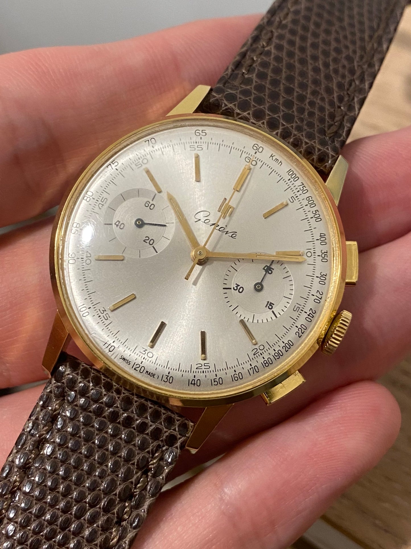 LIP Genève Chronographe RCH830 Venus 188 Montre Vintage Mécanique 1960