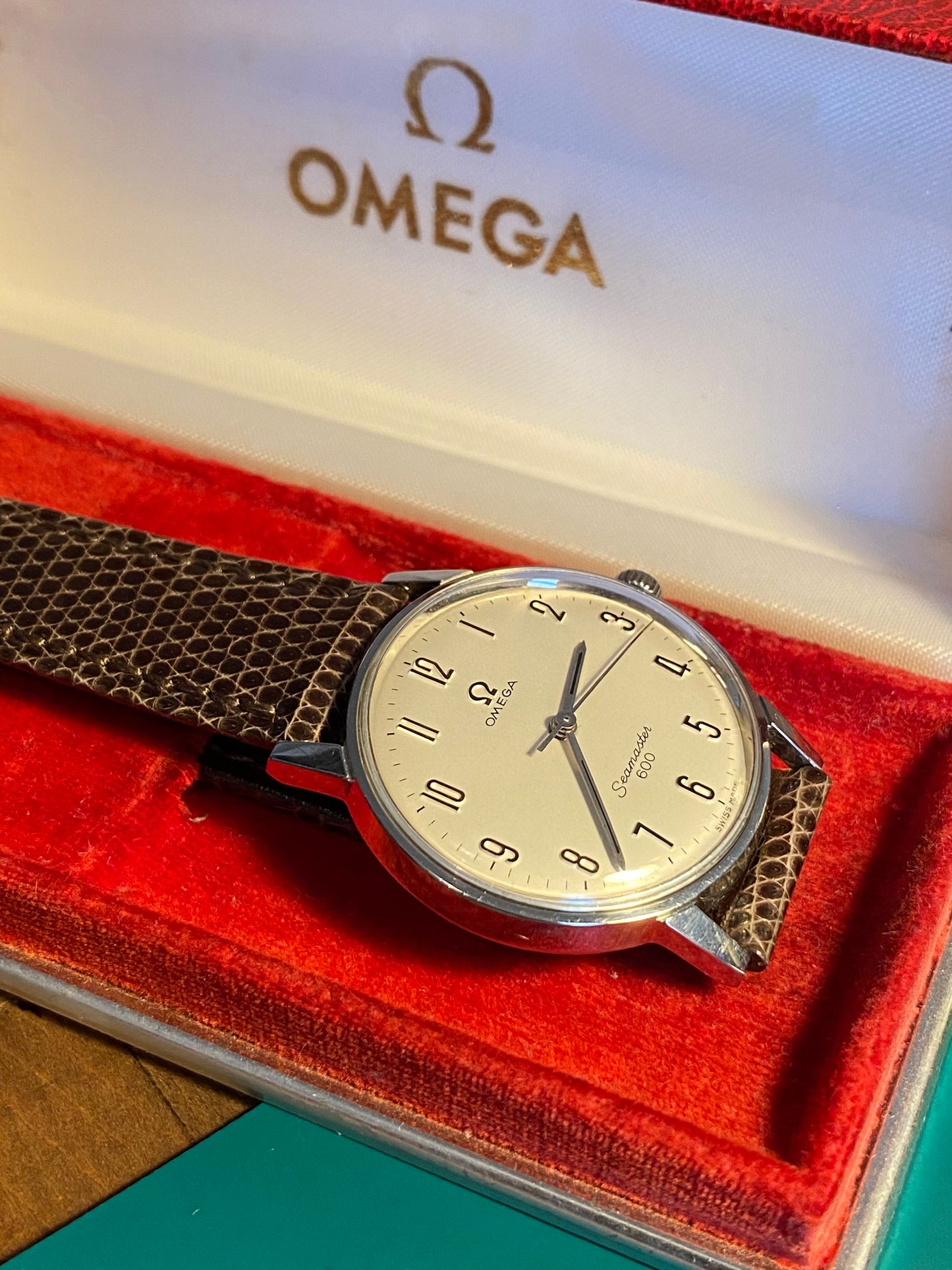 Omega Seamaster 600 Réf. 135.011 Cal.601 Montre Vintage Mécanique 1965 + Boîte d’origine & Boucle