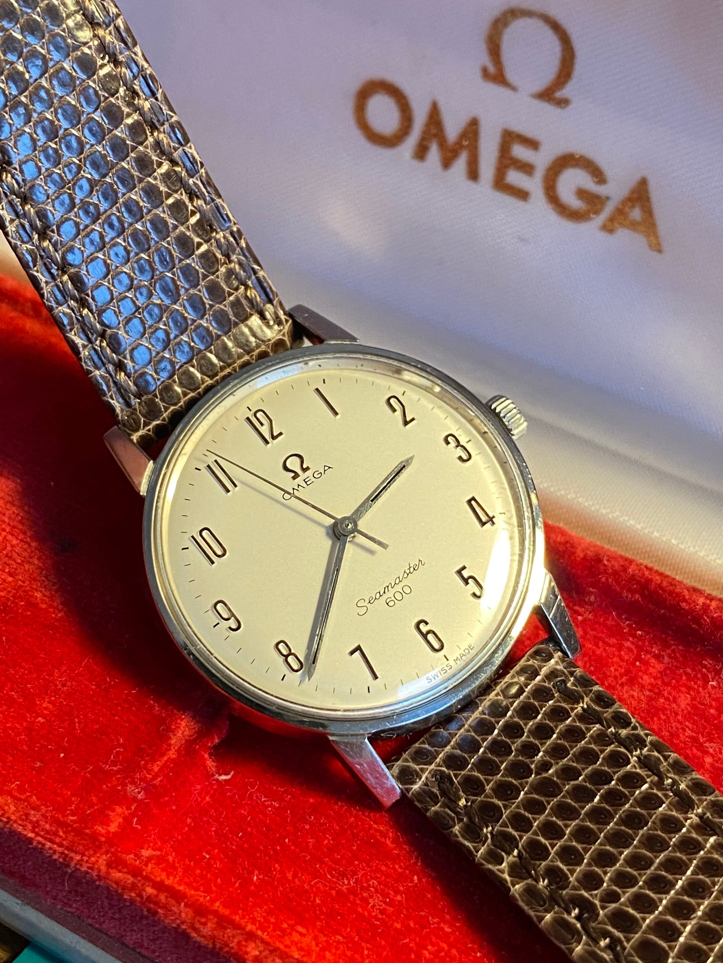 Omega Seamaster 600 Réf. 135.011 Cal.601 Montre Vintage Mécanique 1965 + Boîte d’origine & Boucle