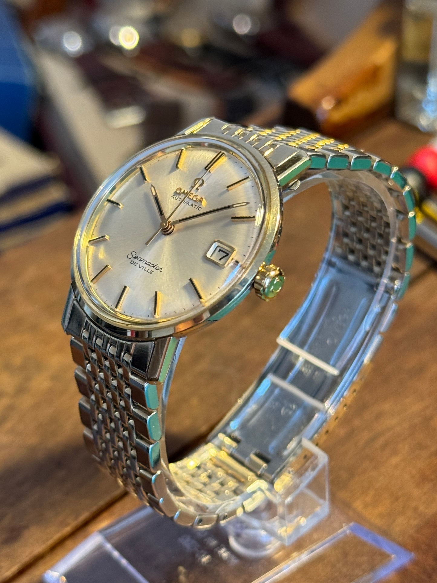 Omega Seamaster DeVille Automatic Cal.565 Montre Vintage + Bracelet Omega Plaqué Or 1967