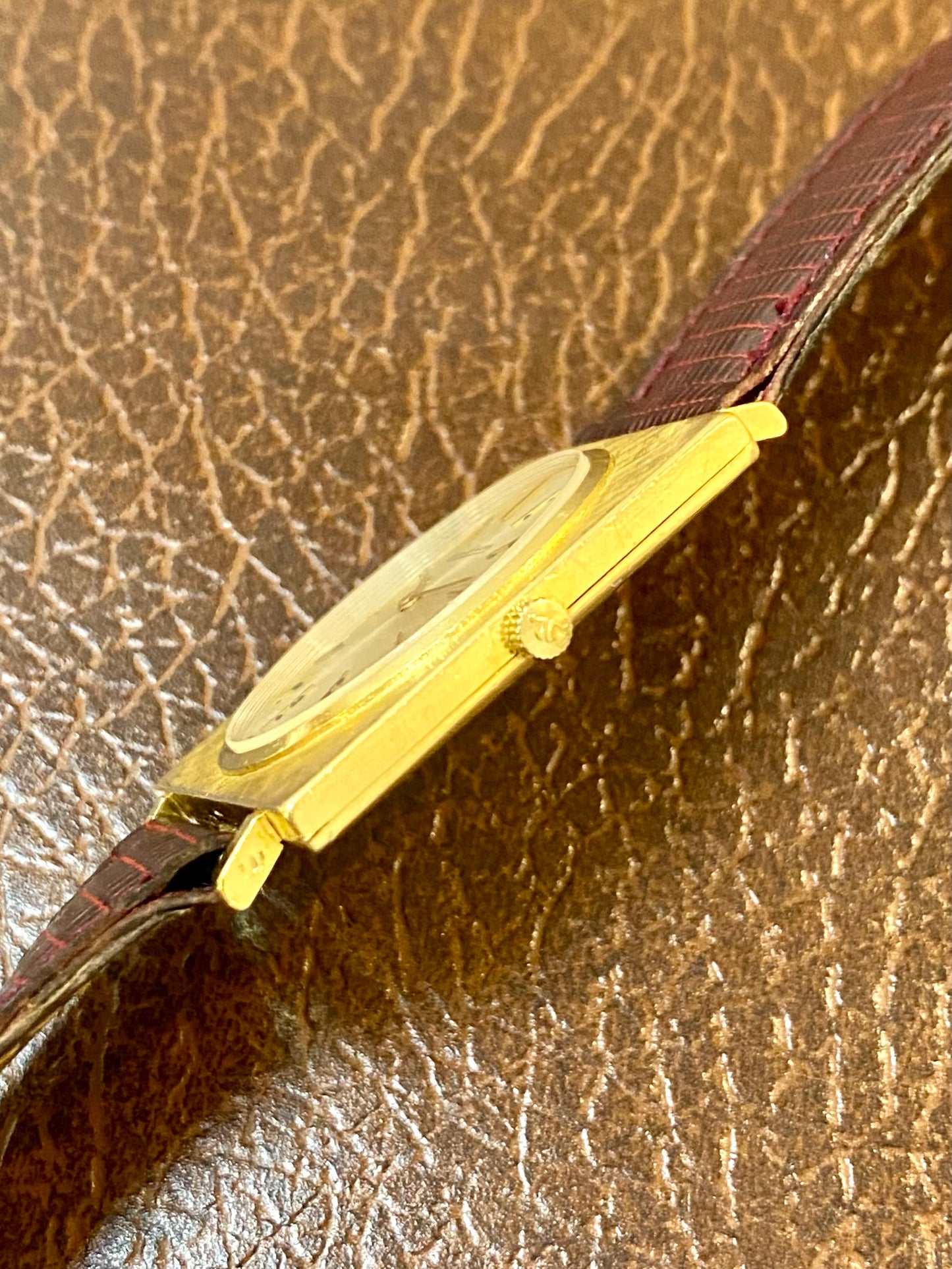 Jaeger-LeCoultre Montre Vintage 18k Or Jaune 750/1000 P838 Mécanique Rectangle 1960