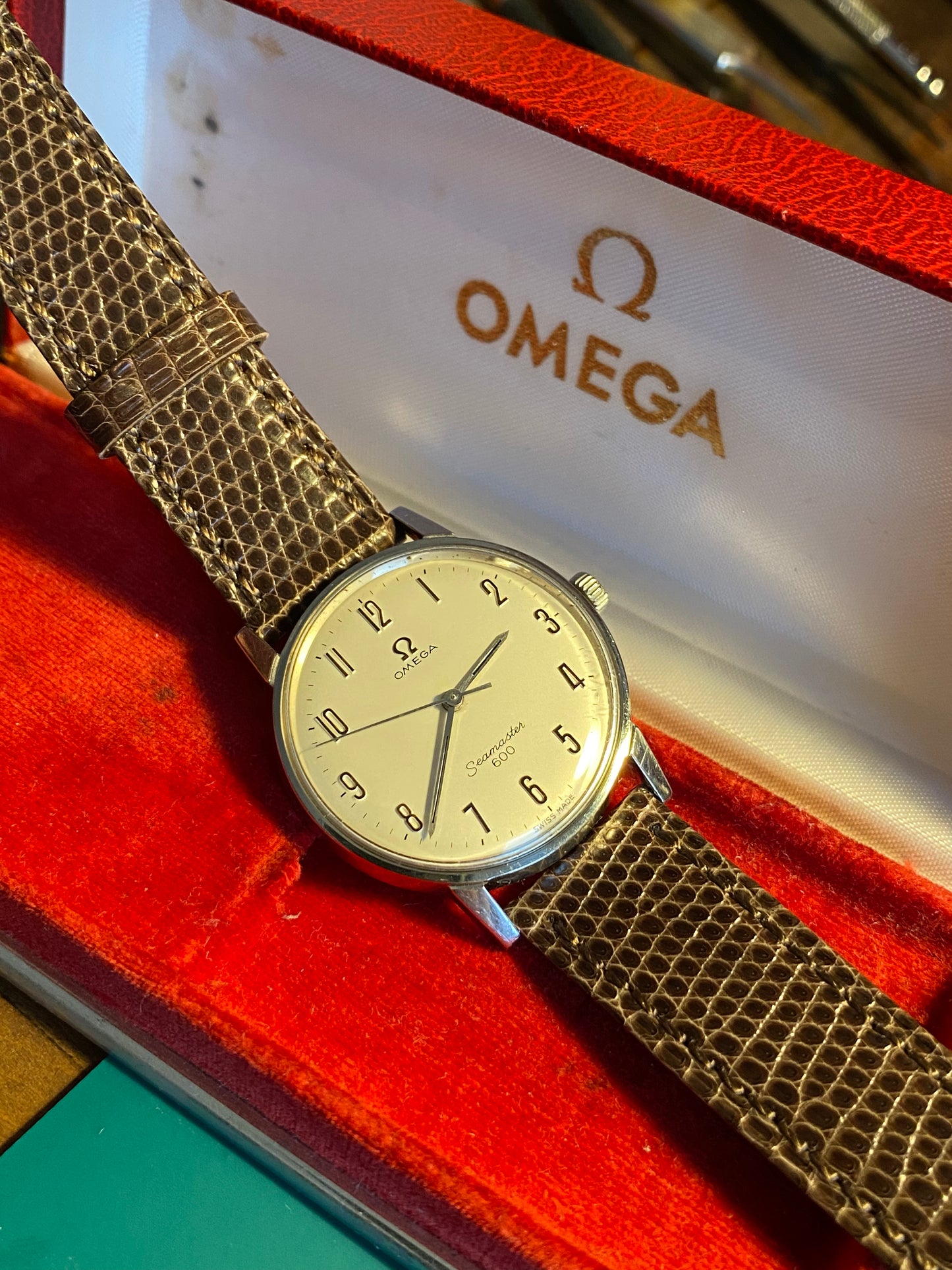 Omega Seamaster 600 Réf. 135.011 Cal.601 Montre Vintage Mécanique 1965 + Boîte d’origine & Boucle