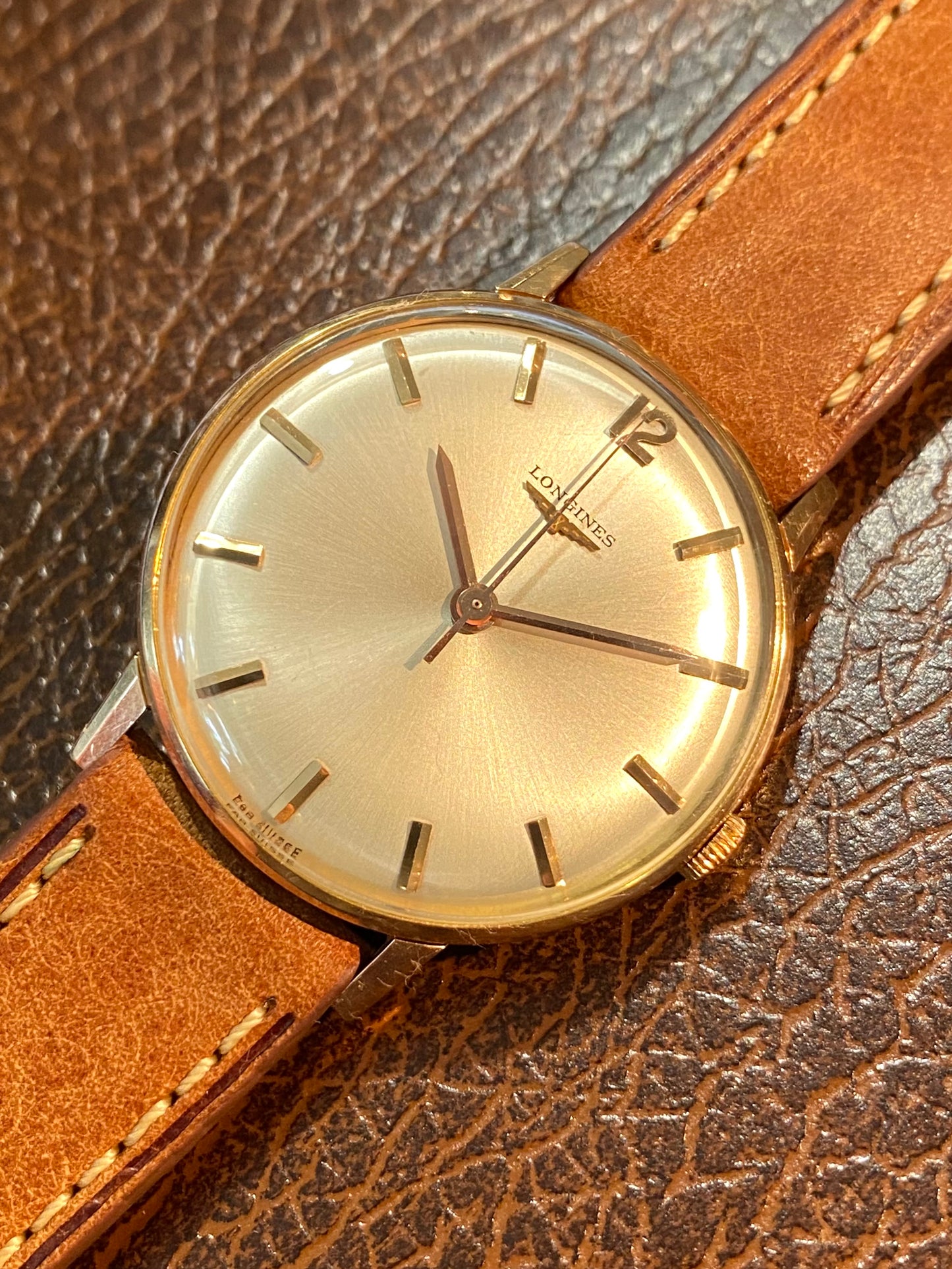 Longines Montre Vintage Mécanique Plaqué Or Cal.280 1960