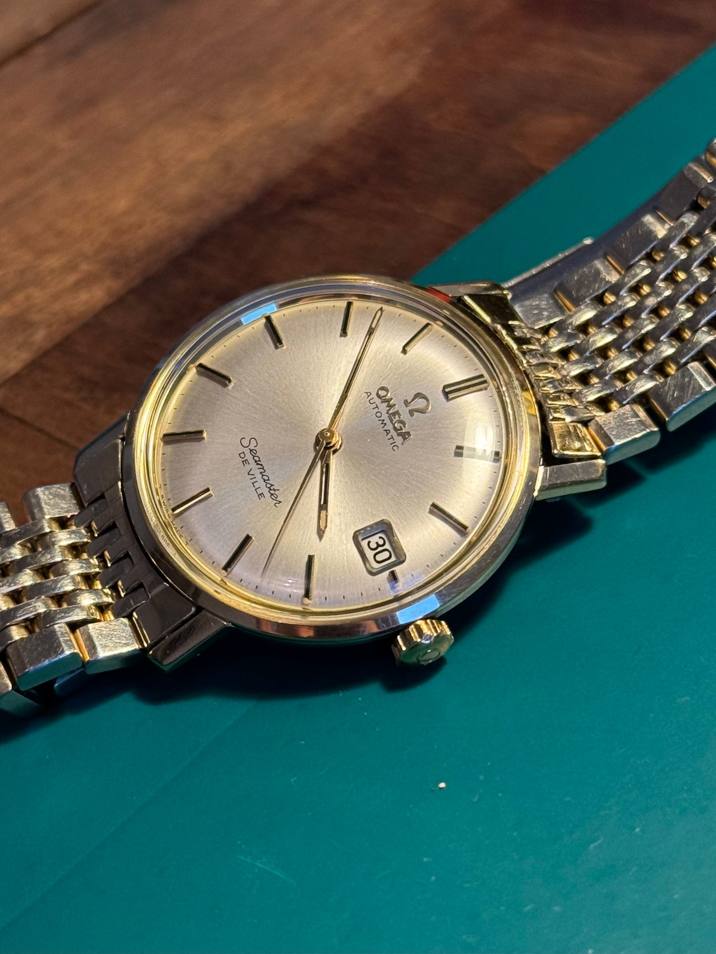 Omega Seamaster DeVille Automatic Cal.565 Montre Vintage + Bracelet Omega Plaqué Or 1967