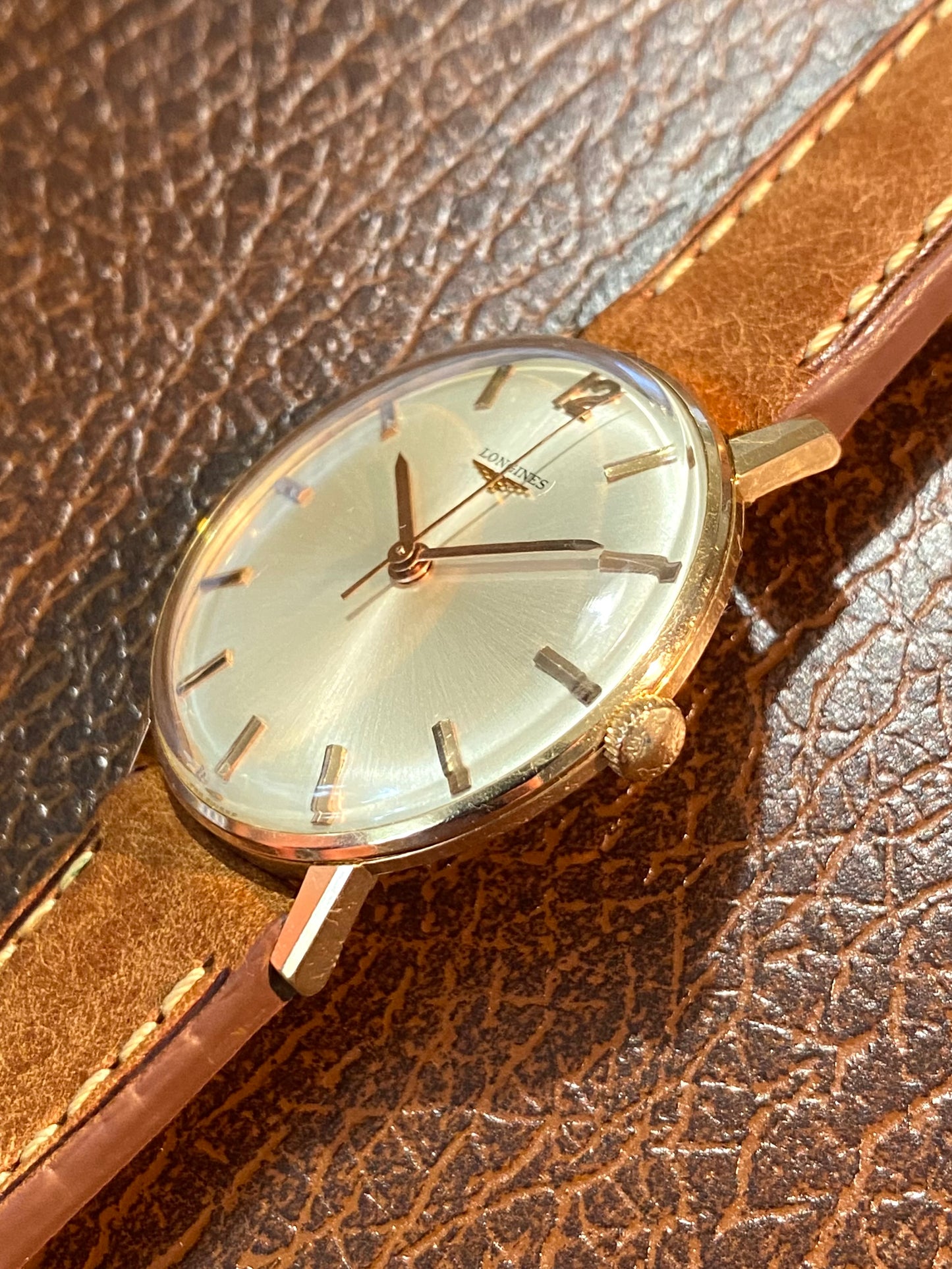 Longines Montre Vintage Mécanique Plaqué Or Cal.280 1960