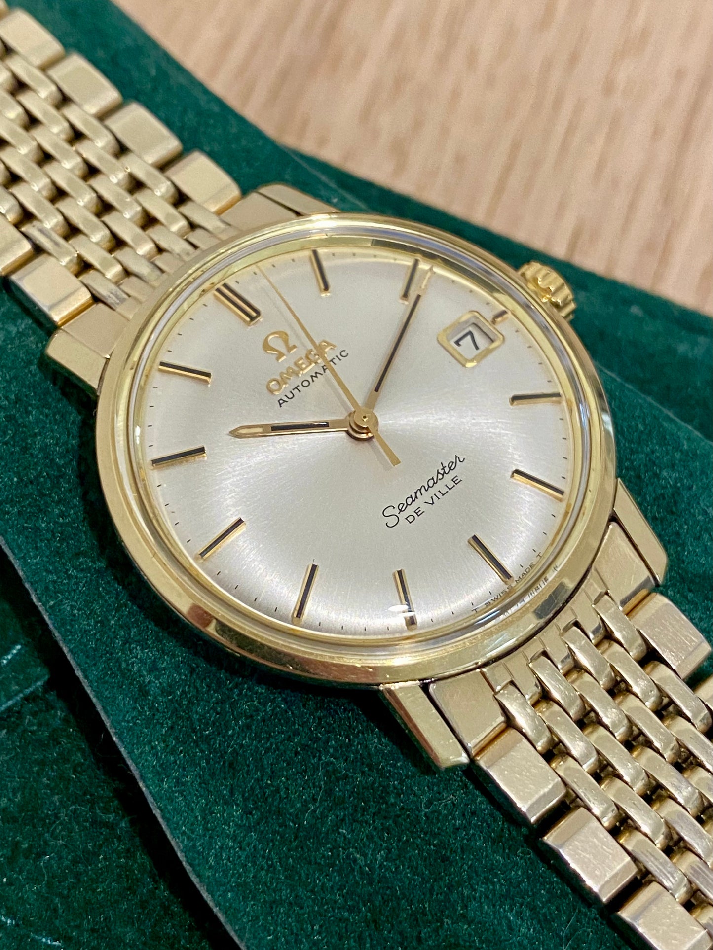 Omega Seamaster DeVille Automatic Cal.565 Montre Vintage + Bracelet Omega Plaqué Or 1967