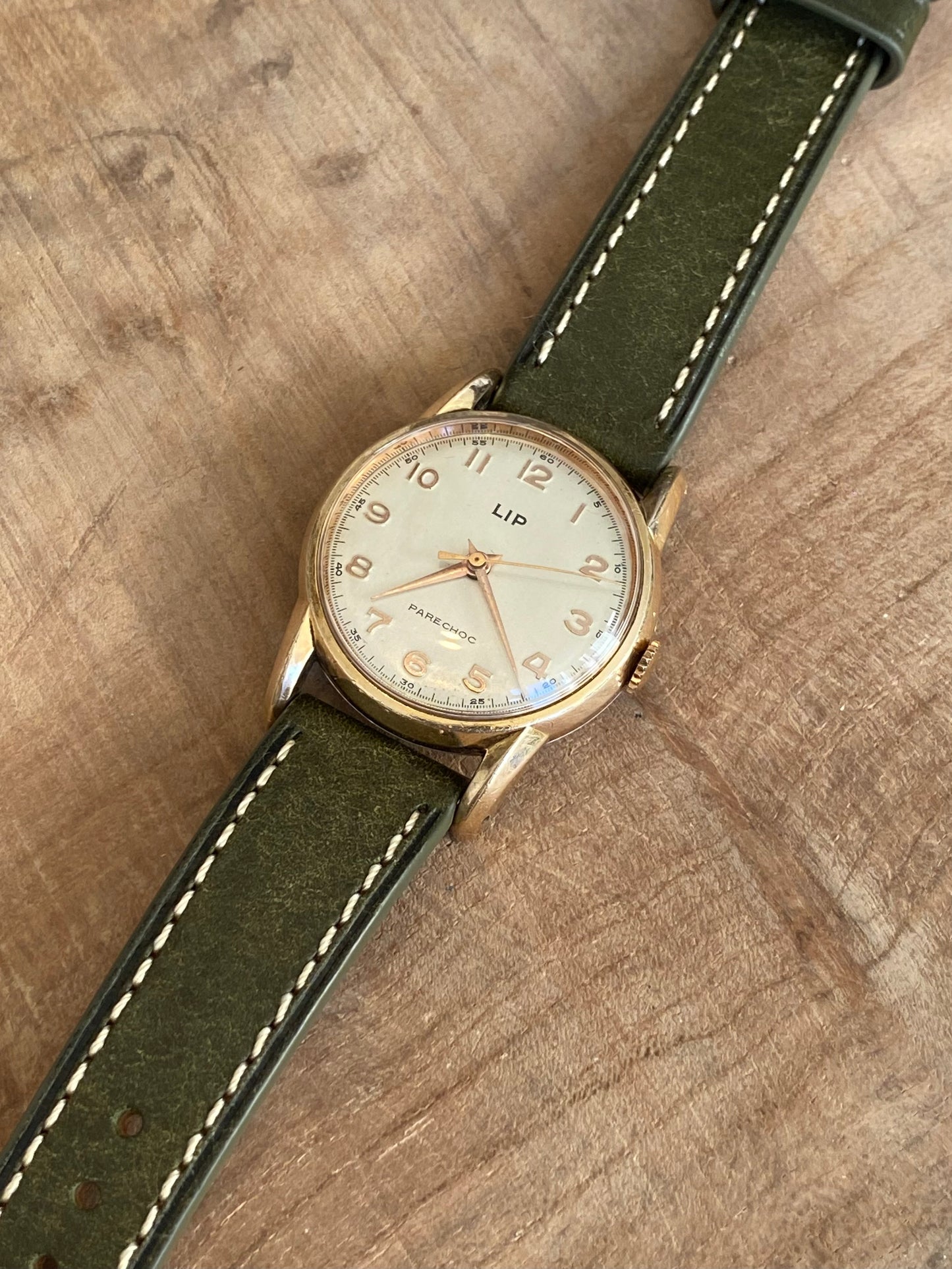 Bracelet de Montre - 18MM VERT - en Cuir Véritable Italien Vintage